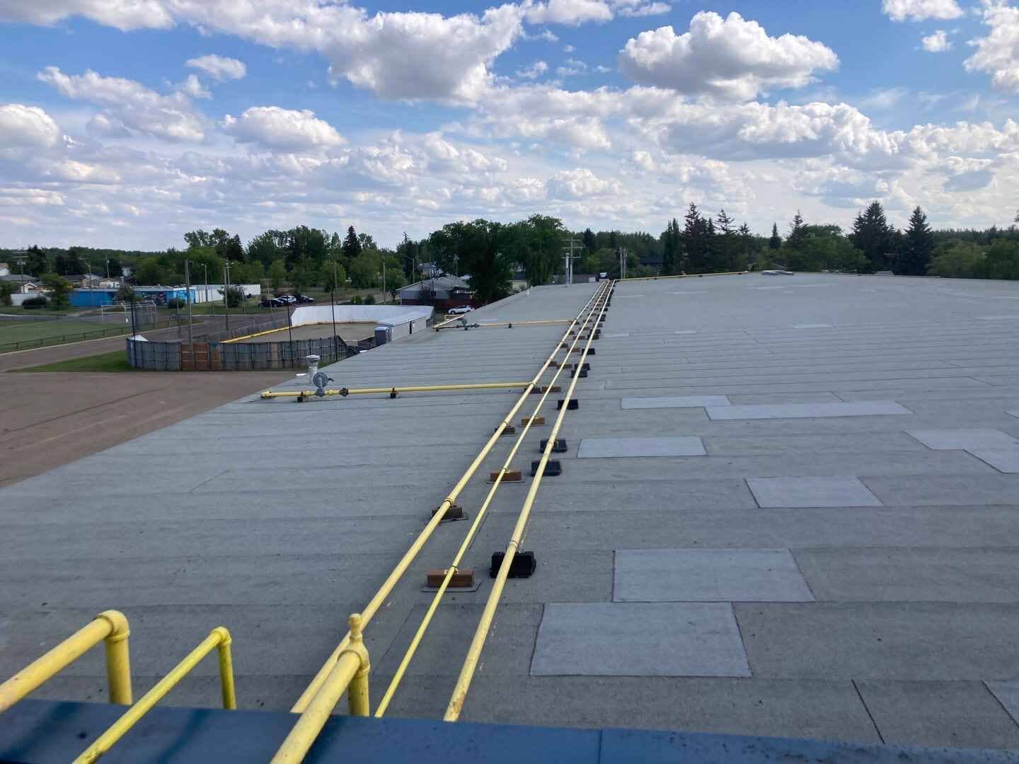 Flat Roofing Service Repair at Pembina Place 4944 53 St - Redwater