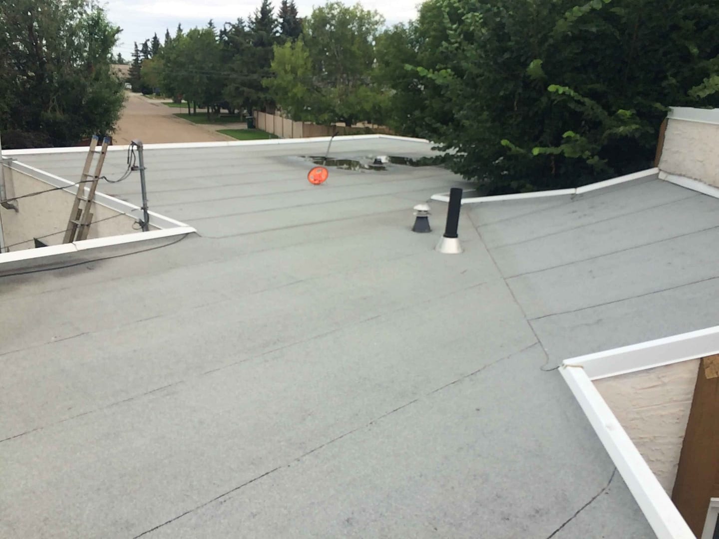 Residential Old SBS roof replacement in Morinville