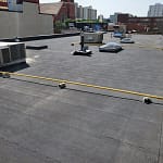 2 Ply SBS flat roof replacement at the Attia building in Edmonton