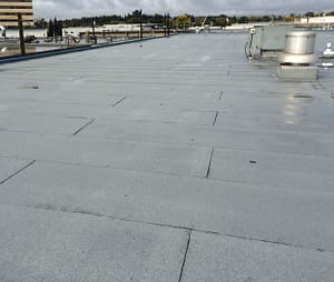 Commercial tar and gravel roof replacement in Edmonton