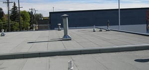 Commercial flat roof in replacement for Cash Canada in Edmonton