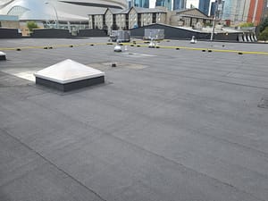 Commercial flat roof completed in Edmonton