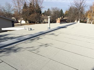 Residential low slope tar and gravel roof replacement in St Albert